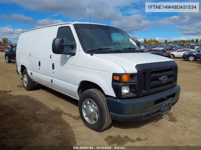 2008 Ford E-150 Commercial/Recreational VIN: 1FTNE14W48DA51534 Lot: 40592184