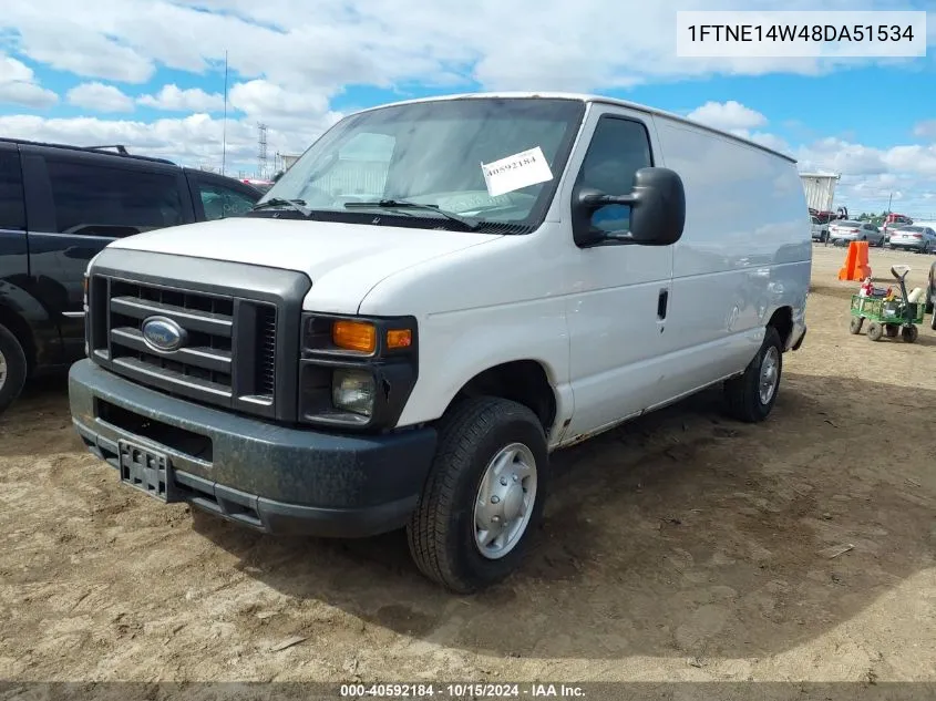 2008 Ford E-150 Commercial/Recreational VIN: 1FTNE14W48DA51534 Lot: 40592184