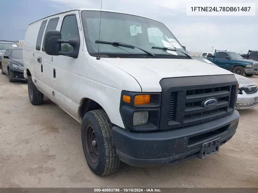 2008 Ford E-250 Commercial/Recreational VIN: 1FTNE24L78DB61487 Lot: 40593798