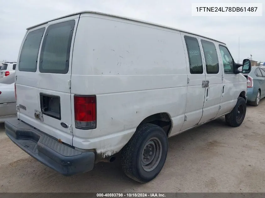 2008 Ford E-250 Commercial/Recreational VIN: 1FTNE24L78DB61487 Lot: 40593798