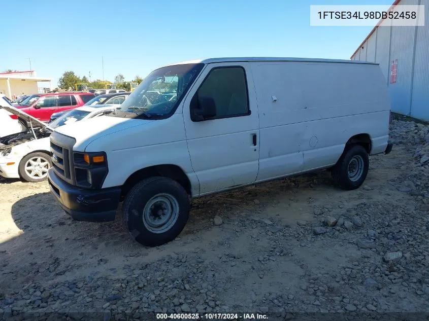 2008 Ford E-350 Super Duty Commercial VIN: 1FTSE34L98DB52458 Lot: 40600525