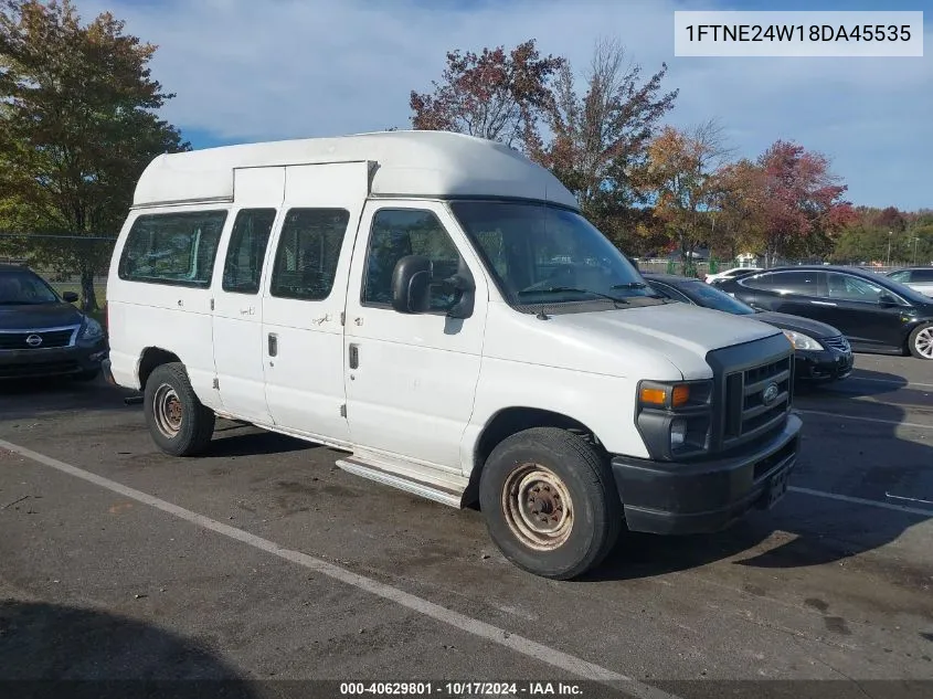 2008 Ford E-250 Commercial/Recreational VIN: 1FTNE24W18DA45535 Lot: 40629801