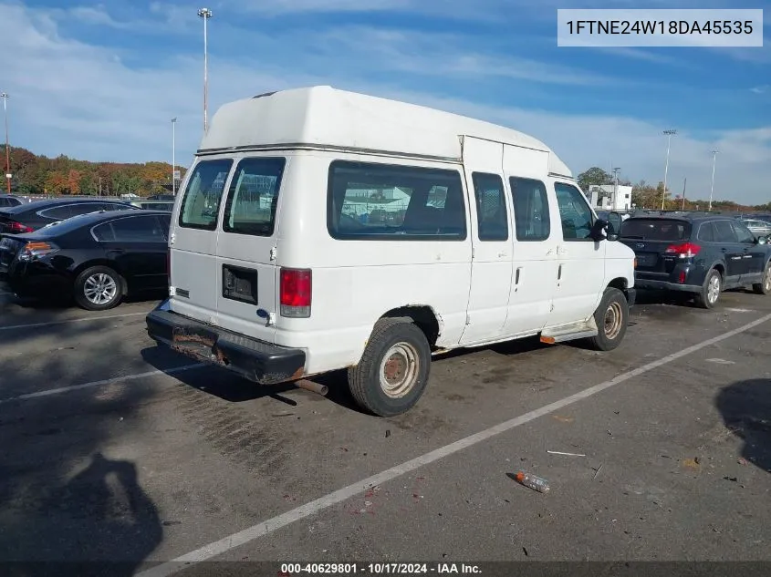 2008 Ford E-250 Commercial/Recreational VIN: 1FTNE24W18DA45535 Lot: 40629801