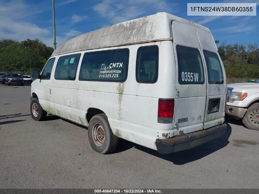 2008 Ford E-250 Commercial/Recreational VIN: 1FTNS24W38DB60355 Lot: 40647204