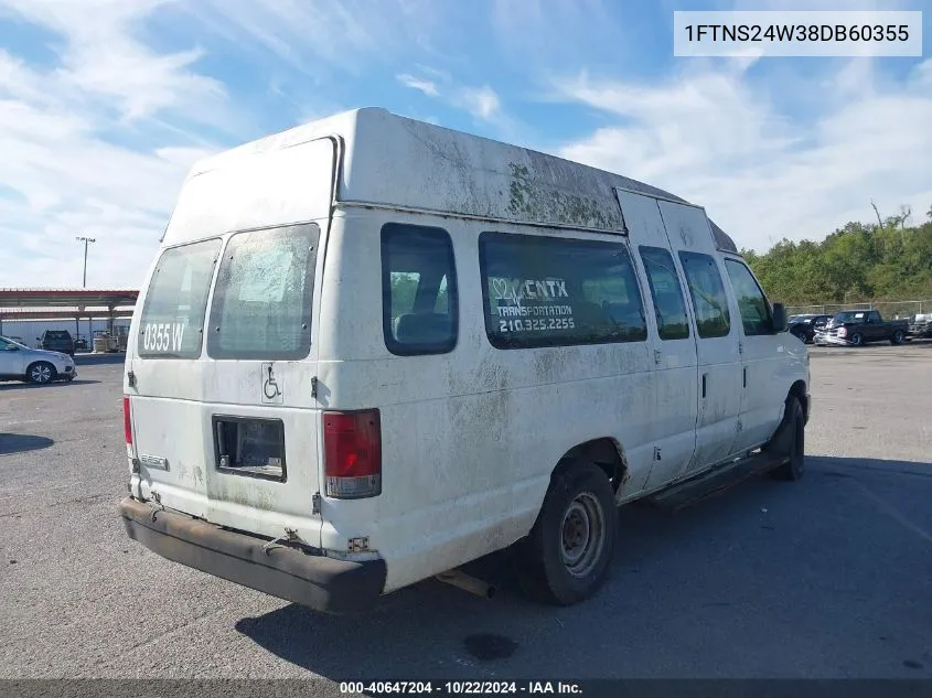 2008 Ford E-250 Commercial/Recreational VIN: 1FTNS24W38DB60355 Lot: 40647204