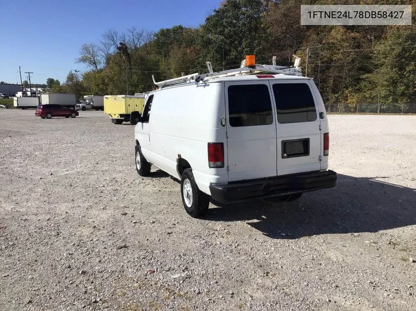 2008 Ford E-250 Commercial/Recreational VIN: 1FTNE24L78DB58427 Lot: 40659380