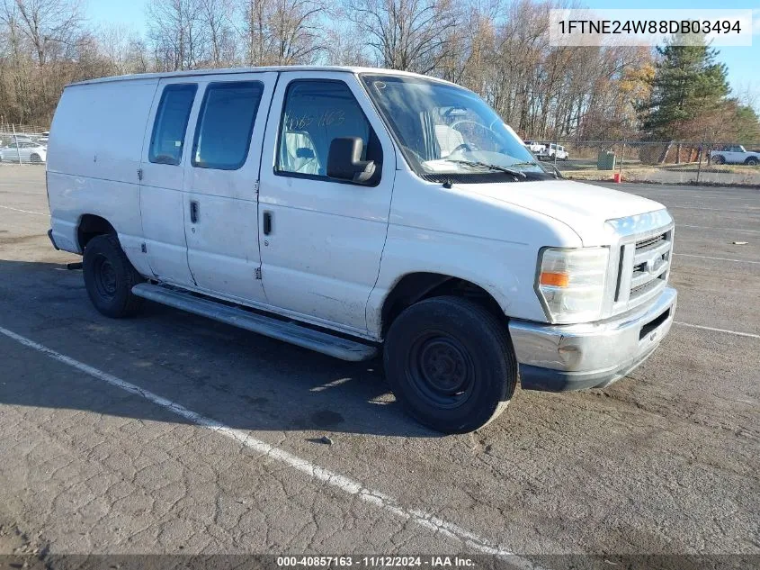 2008 Ford E-250 Commercial/Recreational VIN: 1FTNE24W88DB03494 Lot: 40857163