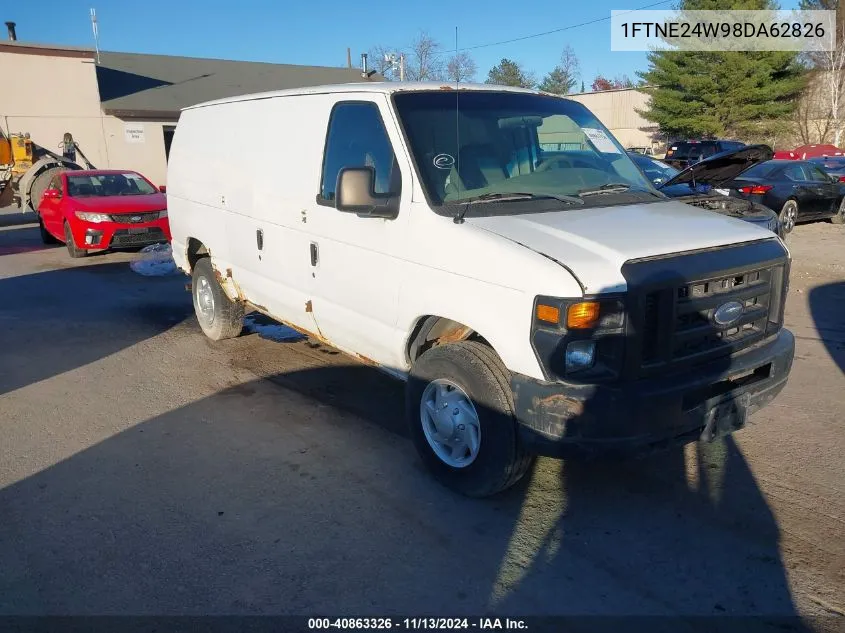 2008 Ford E-250 Commercial/Recreational VIN: 1FTNE24W98DA62826 Lot: 40863326