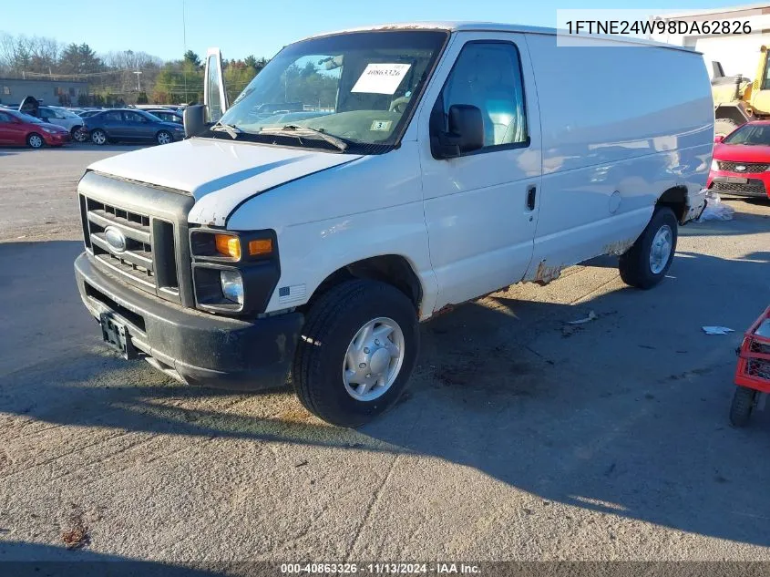 2008 Ford E-250 Commercial/Recreational VIN: 1FTNE24W98DA62826 Lot: 40863326