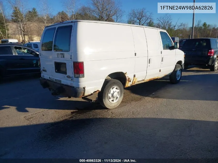 2008 Ford E-250 Commercial/Recreational VIN: 1FTNE24W98DA62826 Lot: 40863326