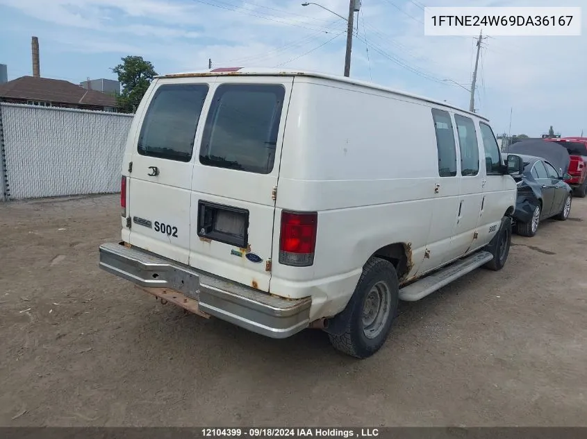 2009 Ford Econoline Cargo VIN: 1FTNE24W69DA36167 Lot: 12104399