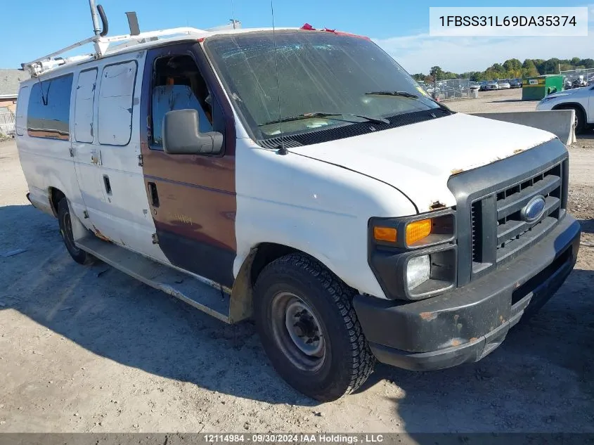 2009 Ford Econoline E350 Super Duty Wagon VIN: 1FBSS31L69DA35374 Lot: 12114984