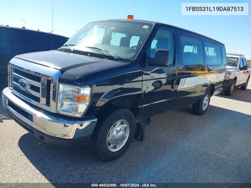 2009 Ford Econoline E350 Super Duty Wagon VIN: 1FBSS31L19DA87513 Lot: 40532890