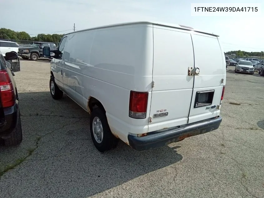 2009 Ford Econoline E250 Van VIN: 1FTNE24W39DA41715 Lot: 40667782