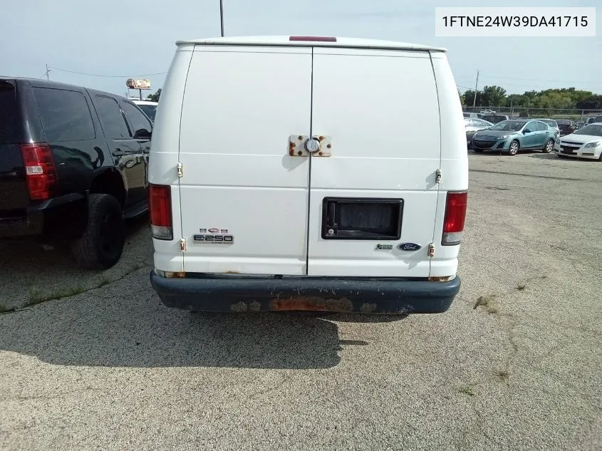 2009 Ford Econoline E250 Van VIN: 1FTNE24W39DA41715 Lot: 40667782