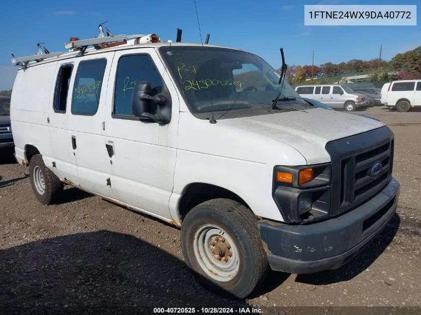 2009 Ford E-250 Commercial/Recreational VIN: 1FTNE24WX9DA40772 Lot: 40720525