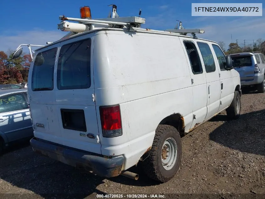 2009 Ford E-250 Commercial/Recreational VIN: 1FTNE24WX9DA40772 Lot: 40720525