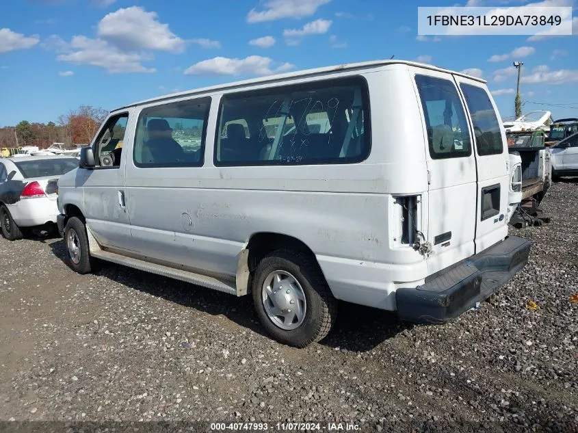 2009 Ford E-350 Super Duty Xl/Xlt VIN: 1FBNE31L29DA73849 Lot: 40747993