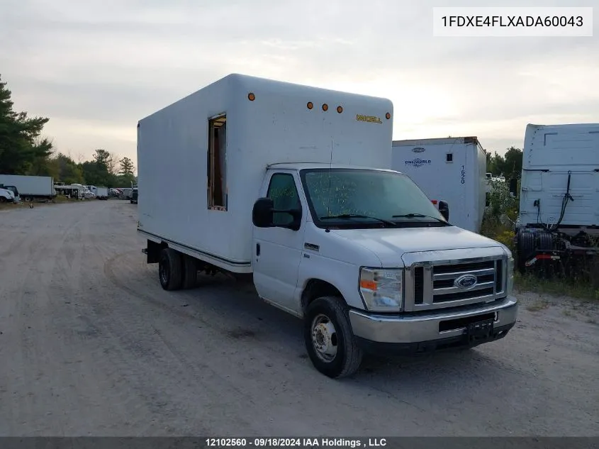 2010 Ford Econoline E450 Super Duty Cutwy Van VIN: 1FDXE4FLXADA60043 Lot: 12102560