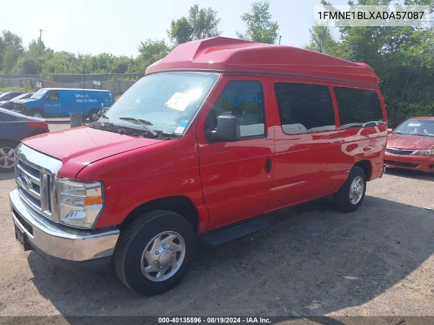 2010 Ford E-150 Xl VIN: 1FMNE1BLXADA57087 Lot: 40135596