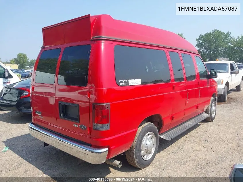 2010 Ford E-150 Xl VIN: 1FMNE1BLXADA57087 Lot: 40135596