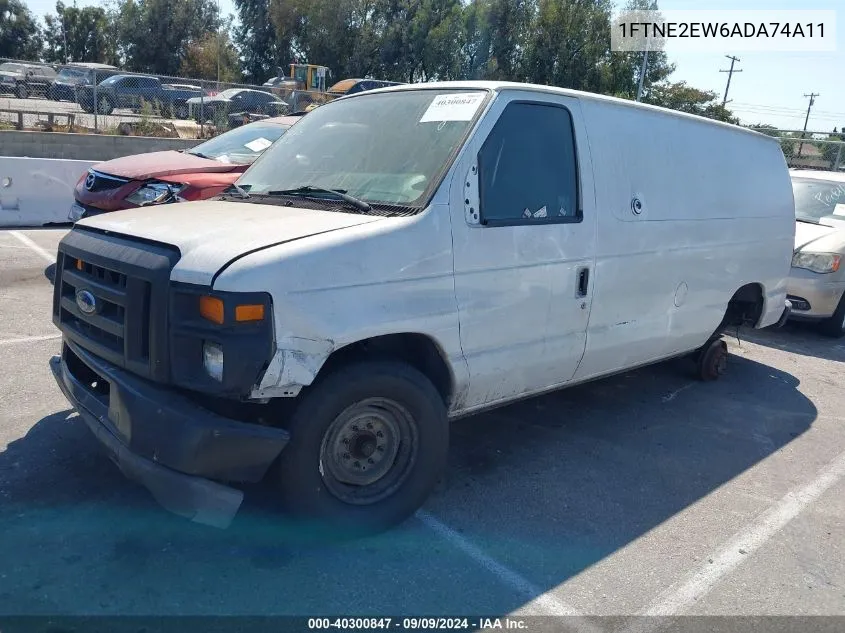 2010 Ford E-250 VIN: 1FTNE2EW6ADA74A11 Lot: 40300847