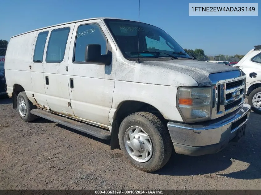 2010 Ford E-250 Commercial/Recreational VIN: 1FTNE2EW4ADA39149 Lot: 40363377