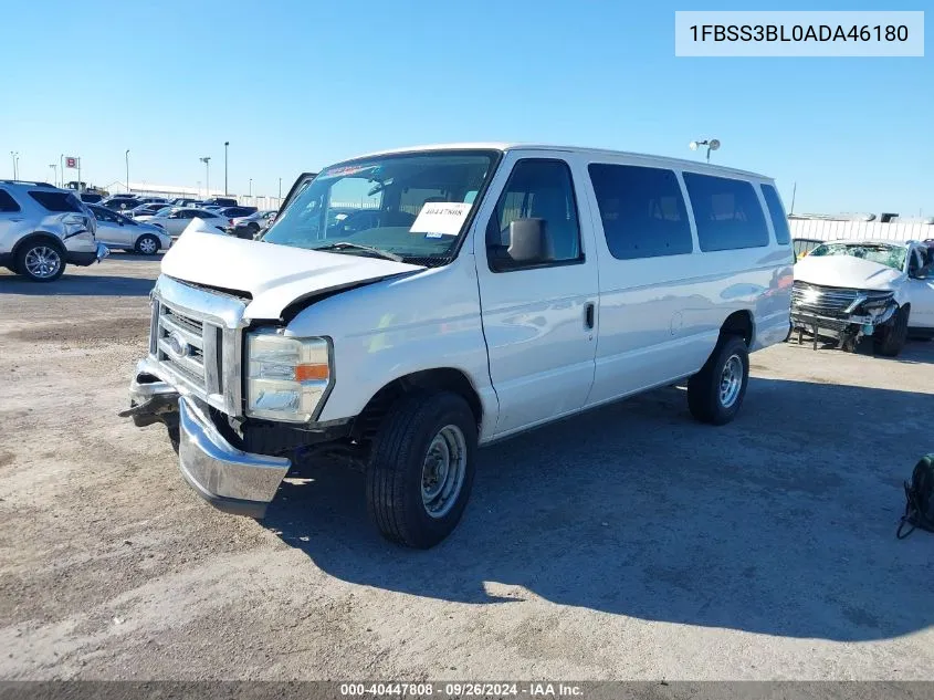 2010 Ford Econoline E350 Super Duty Wagon VIN: 1FBSS3BL0ADA46180 Lot: 40447808