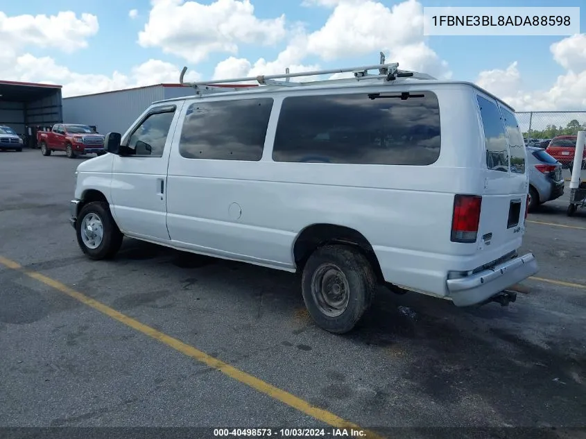 2010 Ford Econoline Xlt VIN: 1FBNE3BL8ADA88598 Lot: 40498573