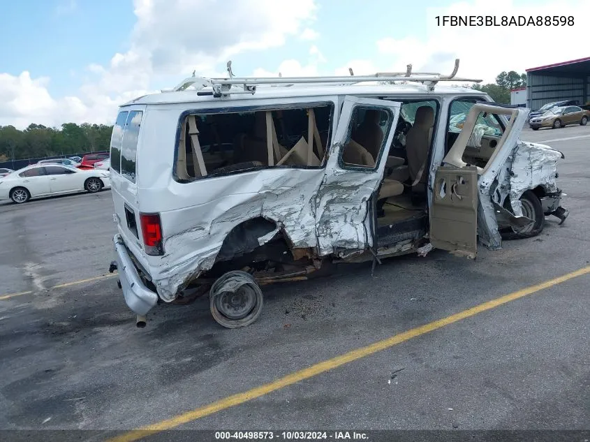 2010 Ford Econoline Xlt VIN: 1FBNE3BL8ADA88598 Lot: 40498573