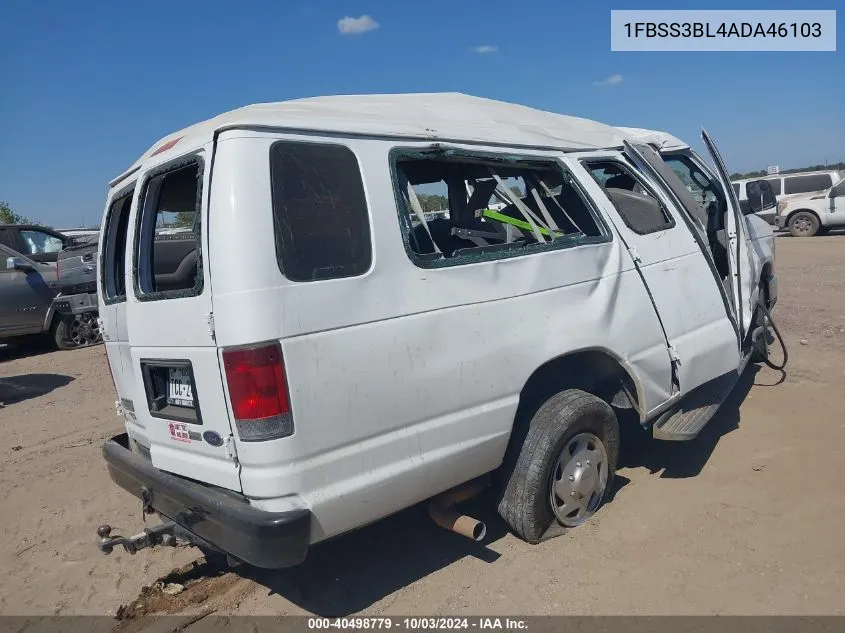 2010 Ford E-350 Super Duty Xl/Xlt VIN: 1FBSS3BL4ADA46103 Lot: 40498779