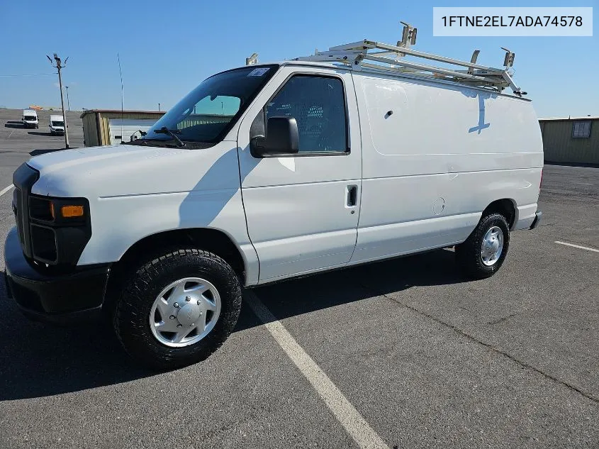 2010 Ford Econoline E250 Van VIN: 1FTNE2EL7ADA74578 Lot: 40594056