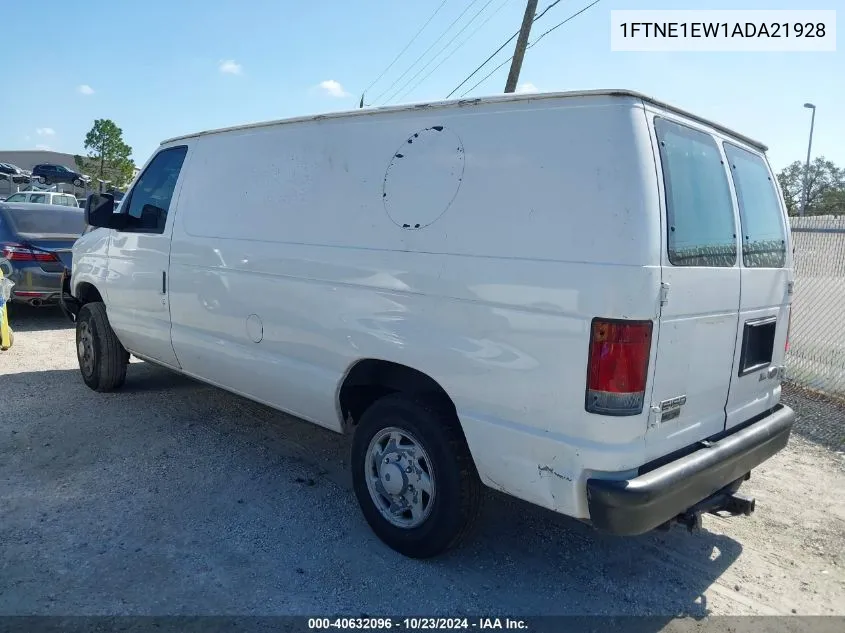 2010 Ford E-150 Commercial/Recreational VIN: 1FTNE1EW1ADA21928 Lot: 40632096