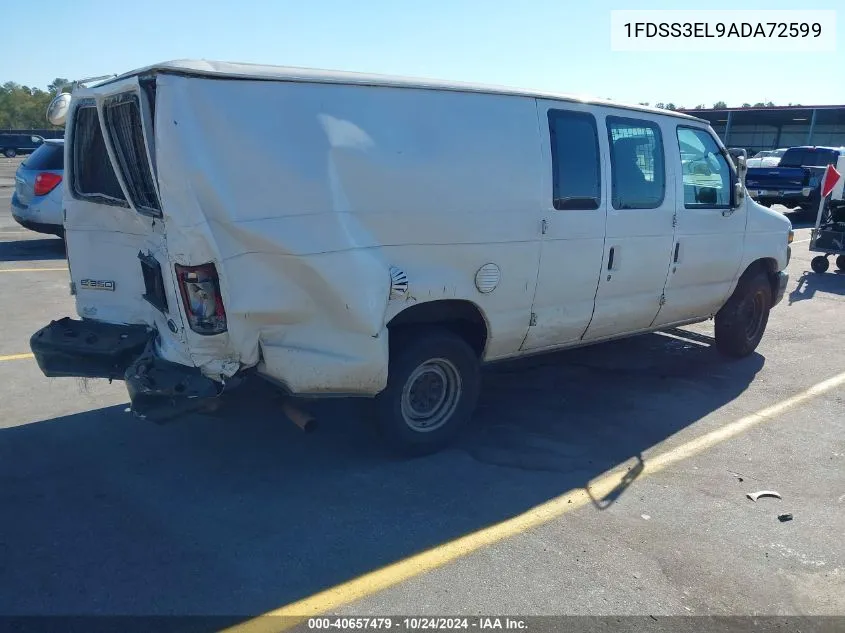 2010 Ford Econoline E350 Super Duty Van VIN: 1FDSS3EL9ADA72599 Lot: 40657479