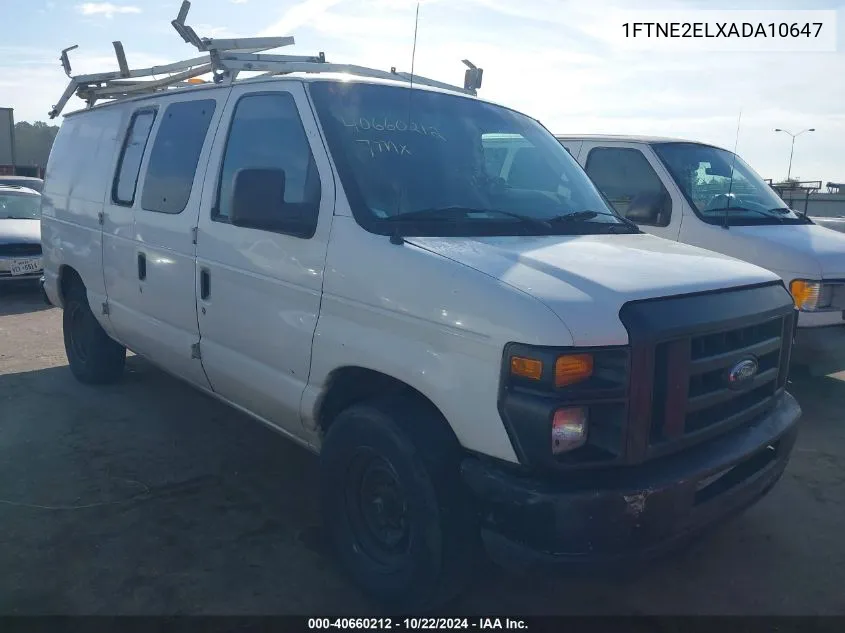 2010 Ford E-250 Commercial/Recreational VIN: 1FTNE2ELXADA10647 Lot: 40660212