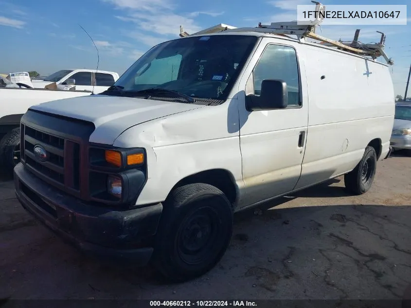 2010 Ford E-250 Commercial/Recreational VIN: 1FTNE2ELXADA10647 Lot: 40660212