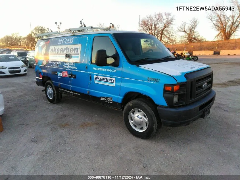 2010 Ford E-250 Commercial/Recreational VIN: 1FTNE2EW5ADA55943 Lot: 40678110