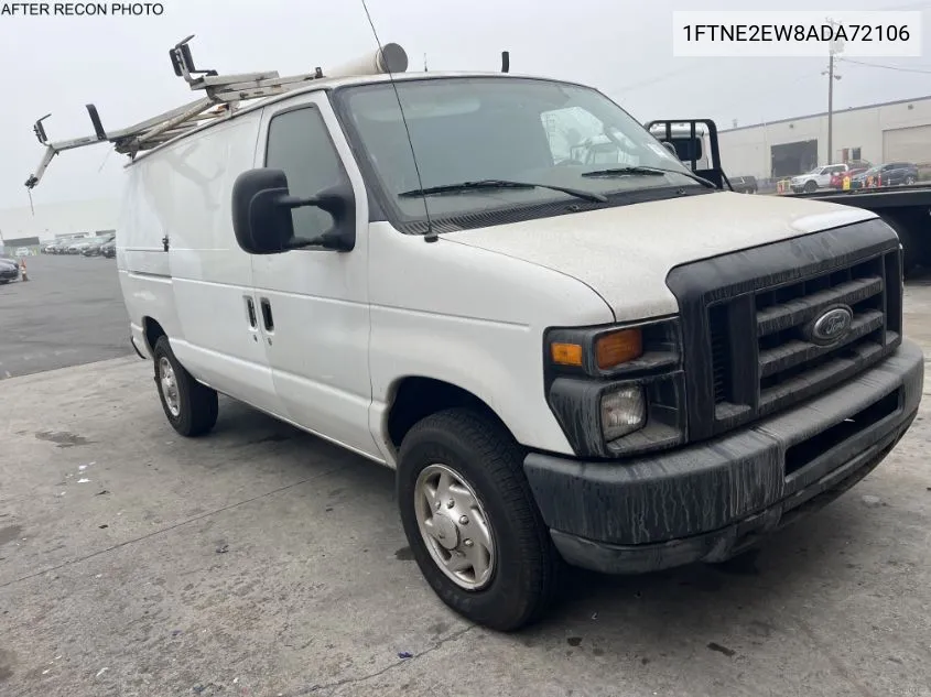 2010 Ford Econoline E250 Van VIN: 1FTNE2EW8ADA72106 Lot: 40718622