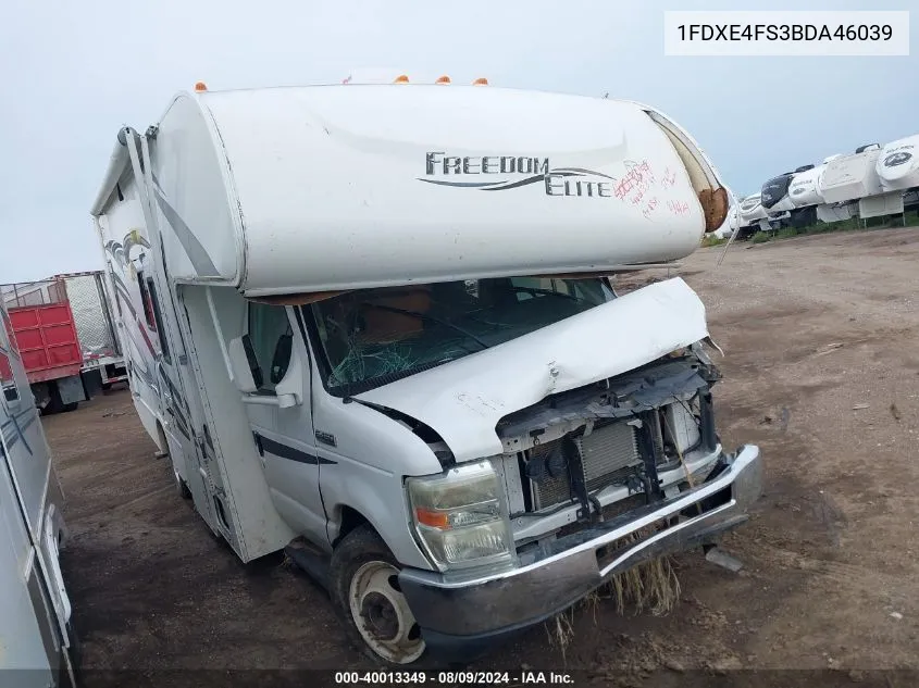 2011 Ford E-450 Cutaway VIN: 1FDXE4FS3BDA46039 Lot: 40013349