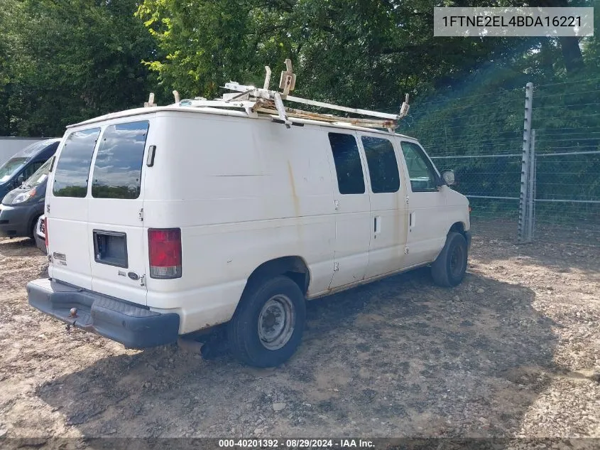 2011 Ford E-250 Commercial VIN: 1FTNE2EL4BDA16221 Lot: 40201392