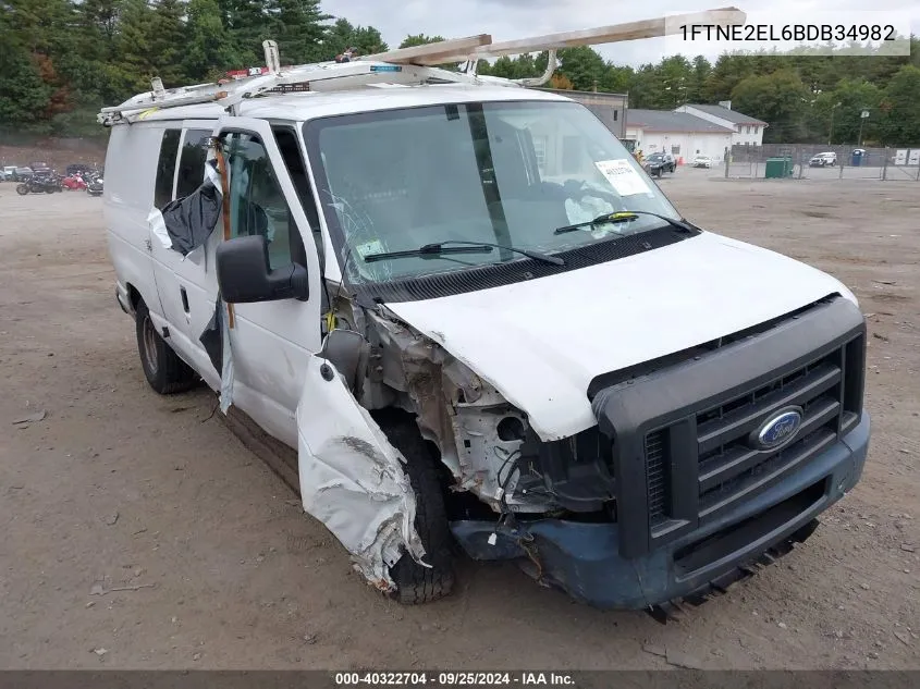 2011 Ford E-250 Commercial VIN: 1FTNE2EL6BDB34982 Lot: 40322704