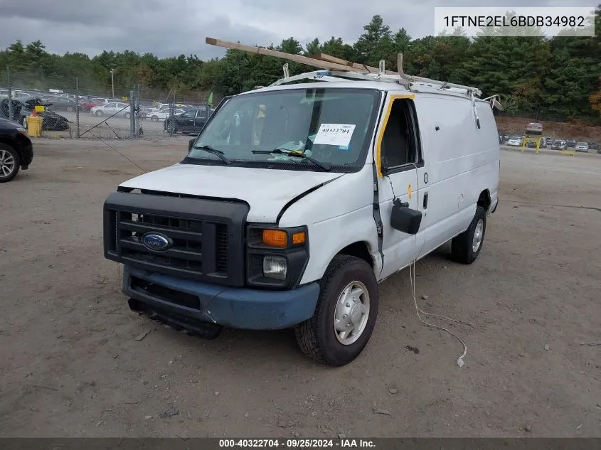 2011 Ford E-250 Commercial VIN: 1FTNE2EL6BDB34982 Lot: 40322704