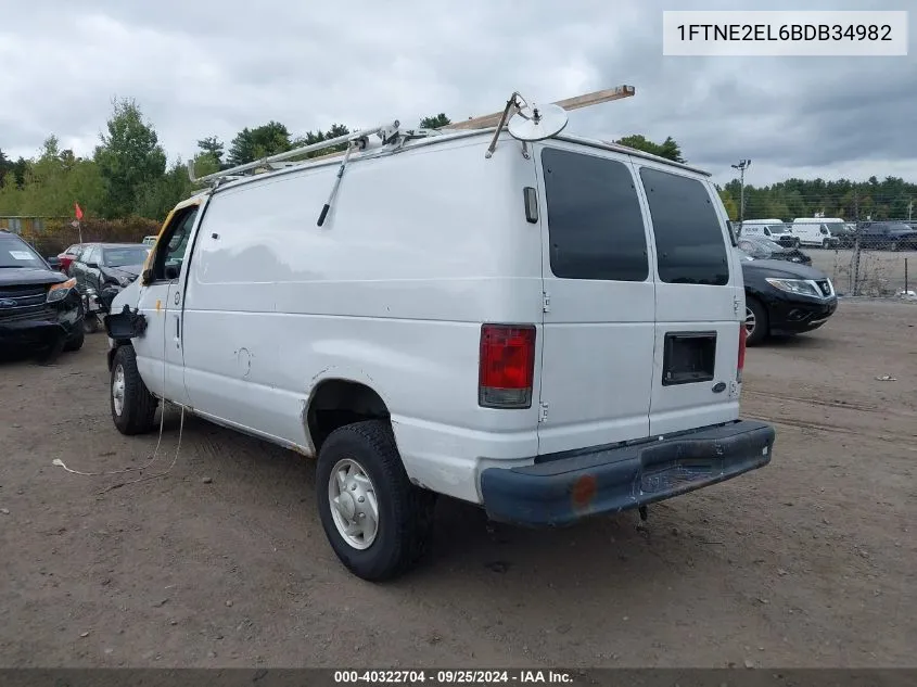 2011 Ford E-250 Commercial VIN: 1FTNE2EL6BDB34982 Lot: 40322704