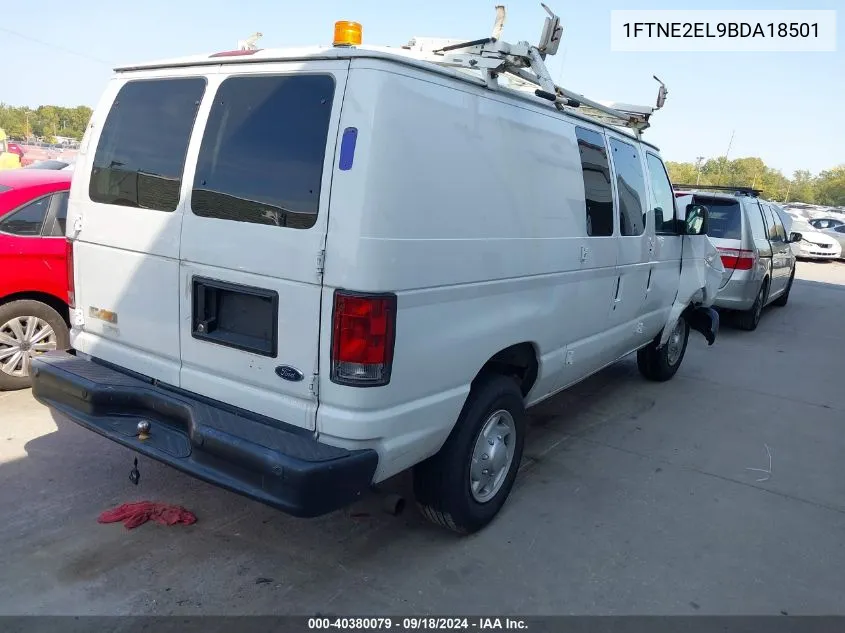 2011 Ford E-250 Commercial VIN: 1FTNE2EL9BDA18501 Lot: 40380079