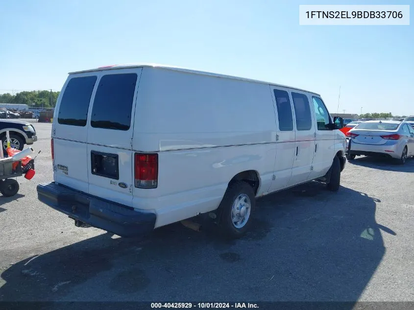 2011 Ford E-250 Commercial VIN: 1FTNS2EL9BDB33706 Lot: 40425929