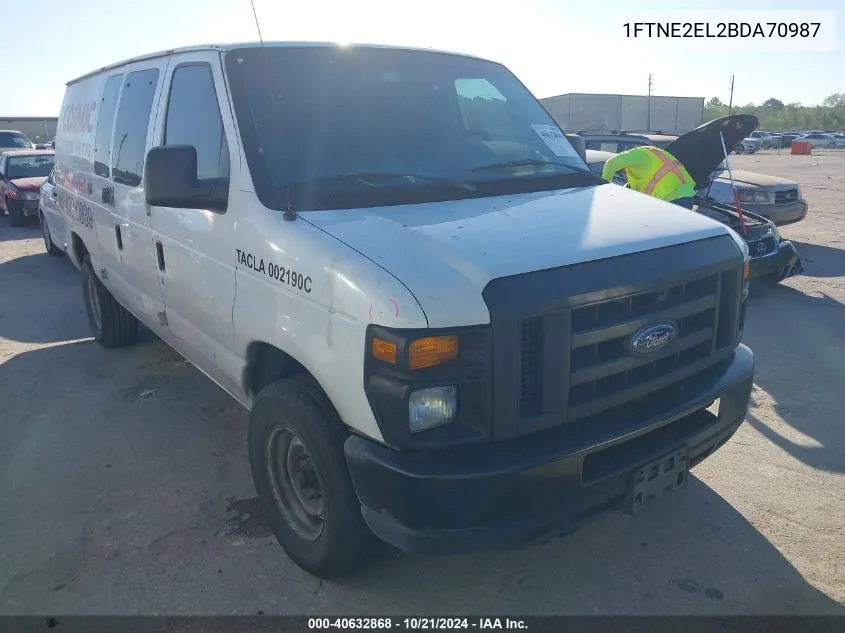 1FTNE2EL2BDA70987 2011 Ford E-250 E250 Van