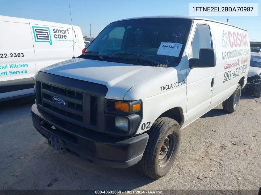 1FTNE2EL2BDA70987 2011 Ford E-250 E250 Van