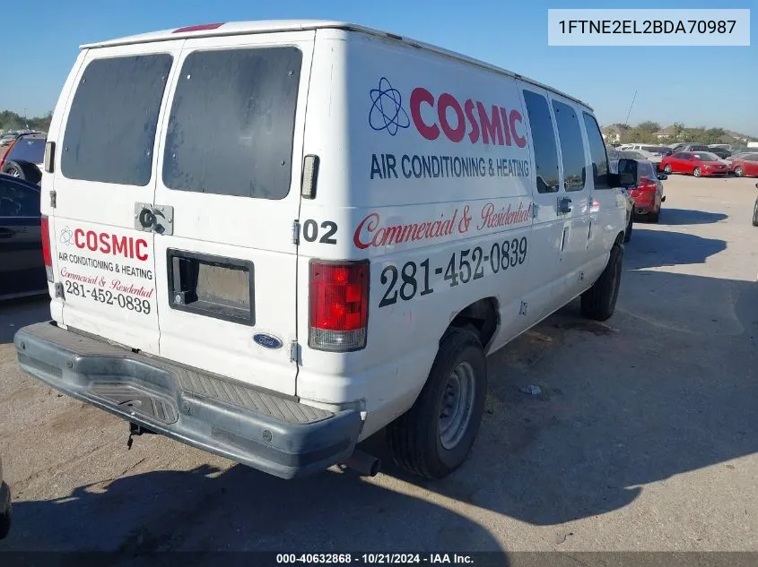 1FTNE2EL2BDA70987 2011 Ford E-250 E250 Van