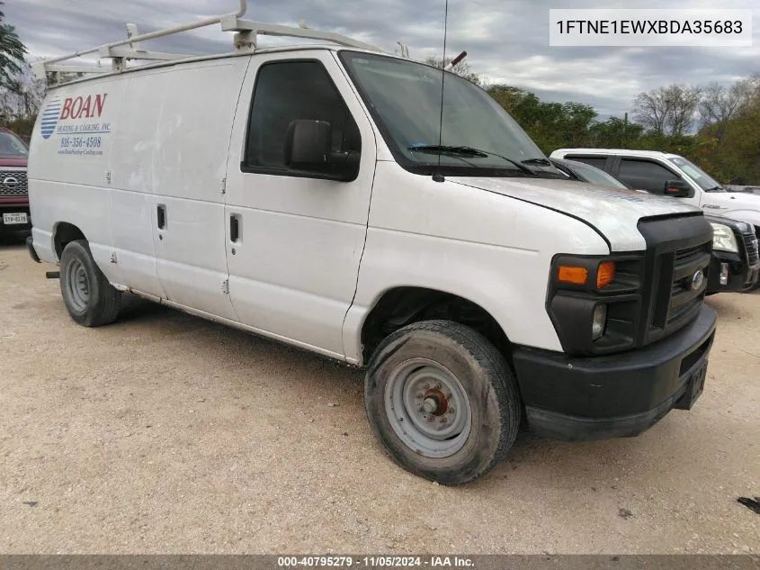 2011 Ford Econoline E150 Van VIN: 1FTNE1EWXBDA35683 Lot: 40795279