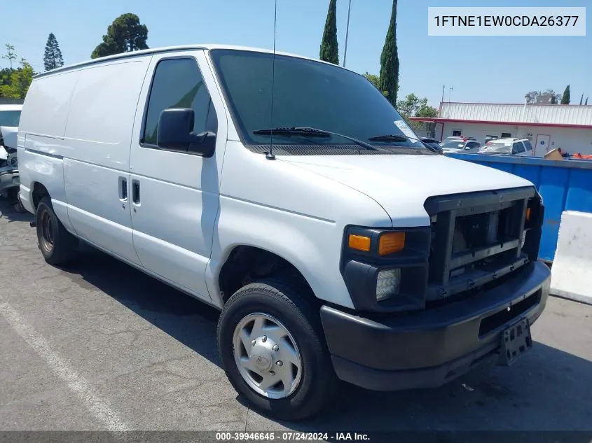 2012 Ford E-150 Commercial VIN: 1FTNE1EW0CDA26377 Lot: 39946645